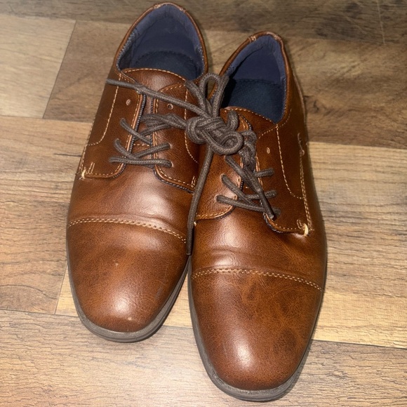 Brown Oxford Dress Shoes - Picture 2 of 6